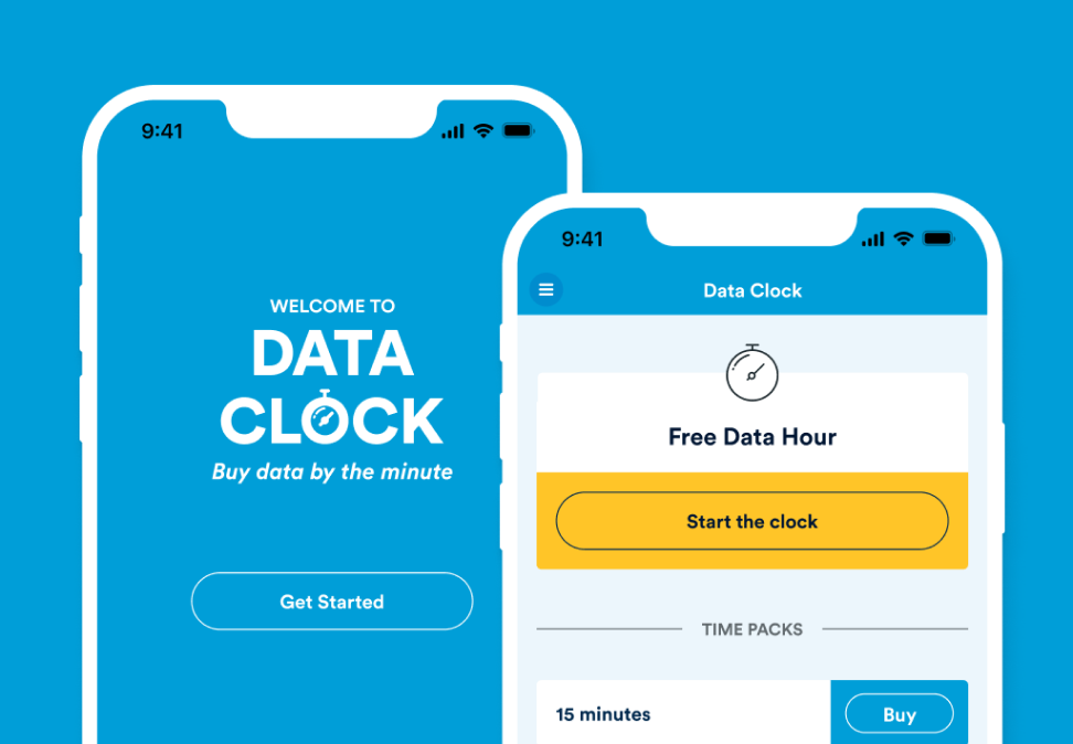 Data Clock App for Prepay & Pay Monthly 2degrees